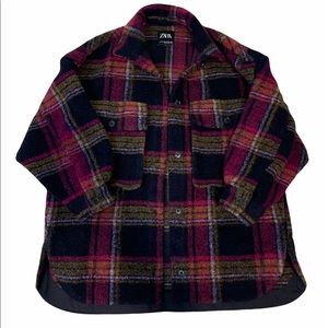 Zara Plaid Shacket